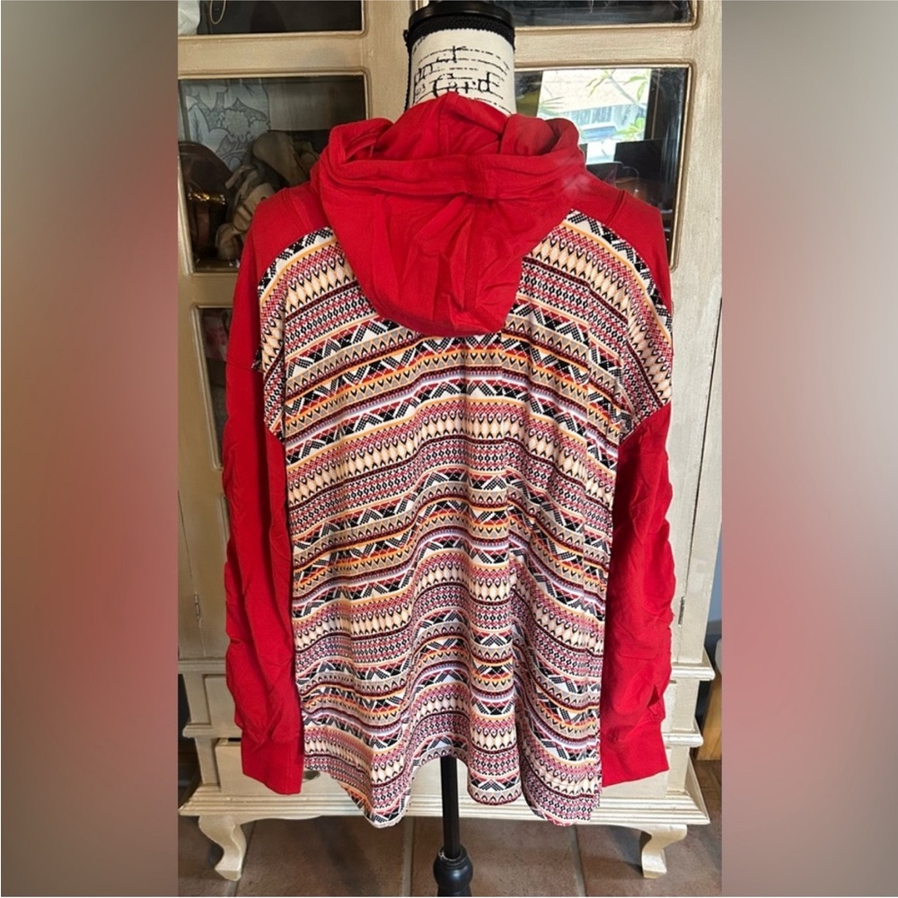 Free People Hot Shot Printed Hooded Layer P2P 26.5” $70 Retail NWOT - Picture 6 of 9